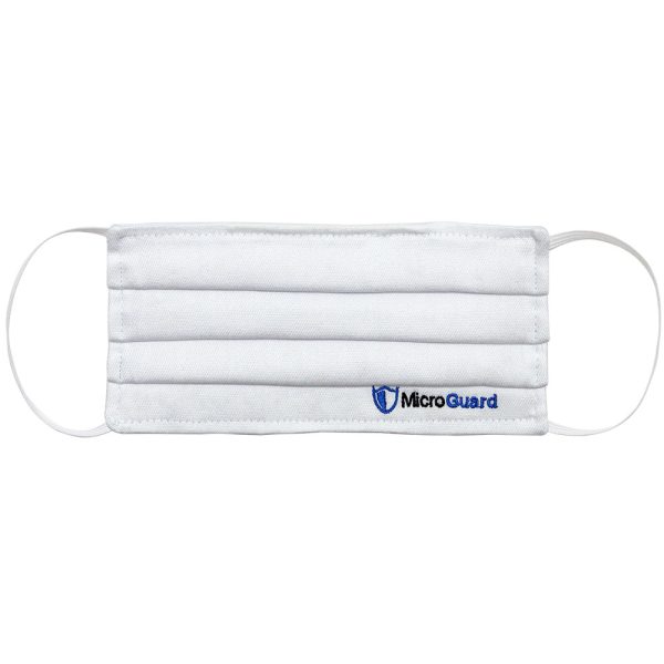 Máscara de Proteção facial masculina em tecido 3 camadas - MicroPro - Microguard Branca