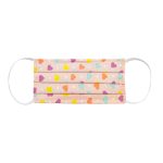 Máscara de Proteção facial Infantil (4-9 anos) em tecido 2 camadas - Microplus - Microguard Coração Color