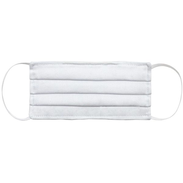 Máscara de Proteção facial masculina em tecido 3 camadas - MicroPro - Sem Logo  Branca