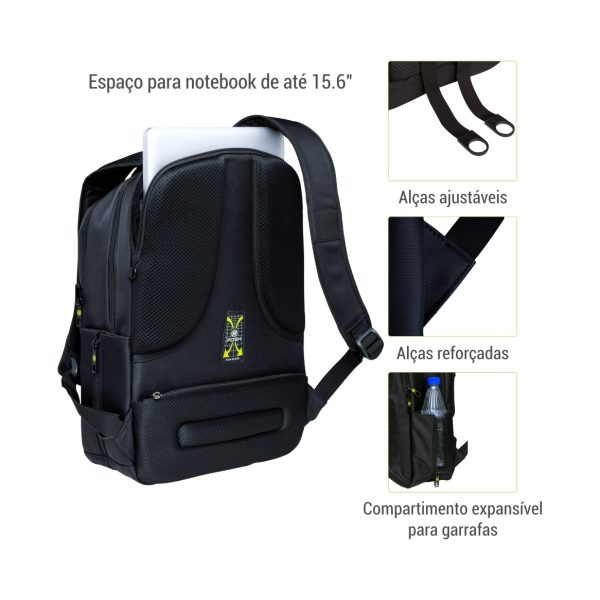 Mochila Executiva Antifurto Notebook 15.6 Antifurto Posher Cosmo