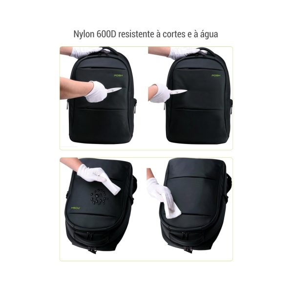 Mochila Executiva Antifurto Notebook 15.6 Antifurto Posher Cosmo