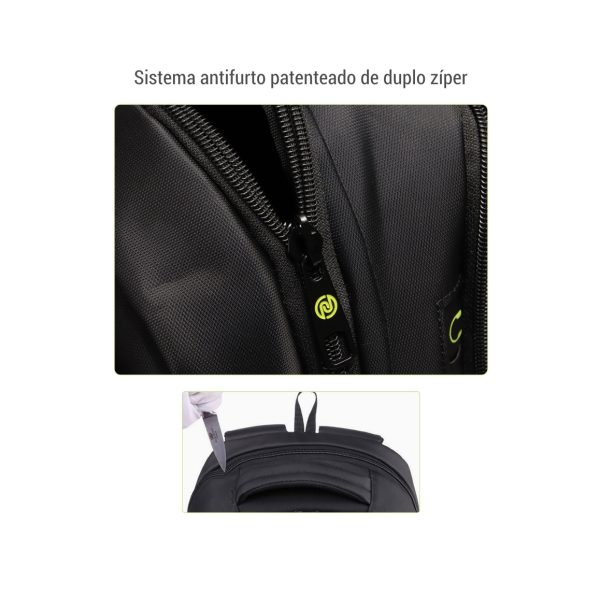 Mochila Executiva Antifurto Notebook 15.6 Antifurto Posher Cosmo