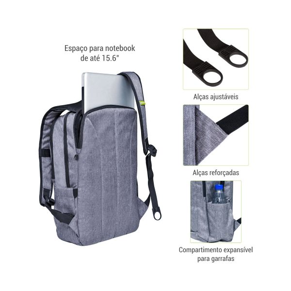 Mochila Executiva Antifurto Notebook 15.6 Posher Urban