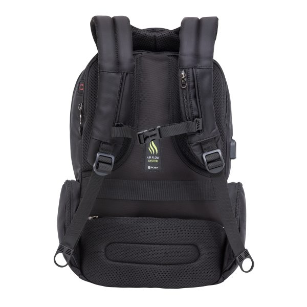 Mochila Executiva Antifurto Posher Bolso Secreto Journey Pro Preto