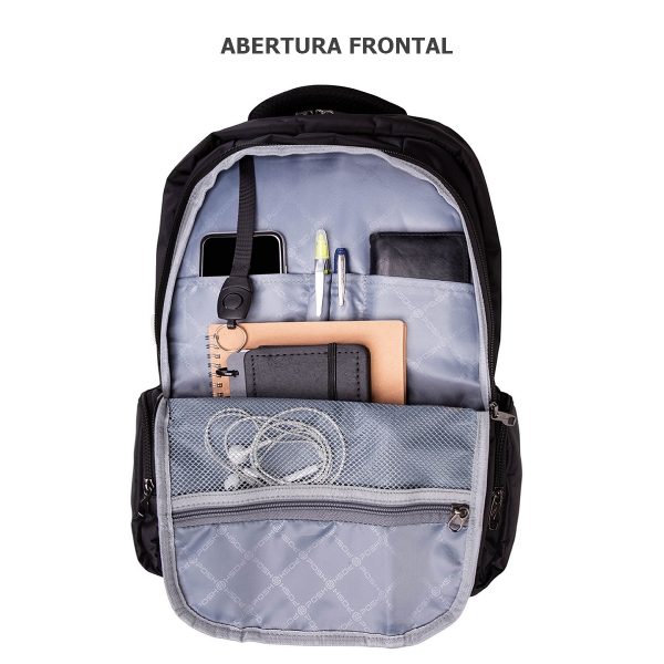 Mochila Executiva Antifurto Posher Bolso Secreto Journey Pro Preto