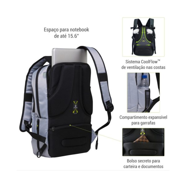 Mochila Executiva Antifurto Bolso Secreto Explorer Posher