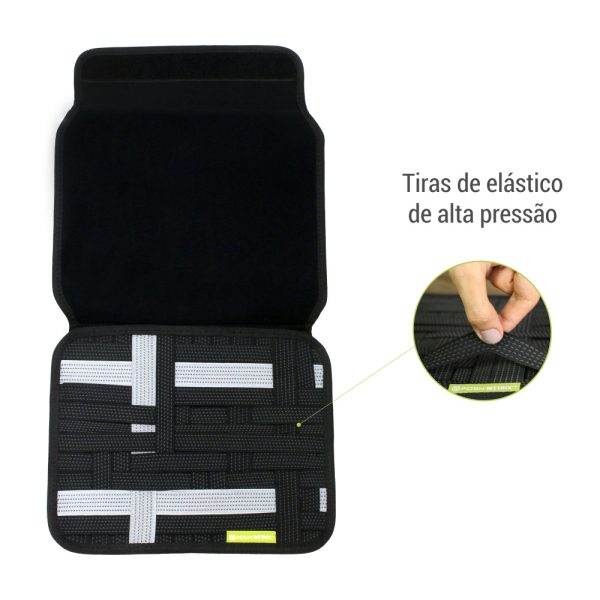 Organizador Metrix Posher Elástico Universal para Transportar Cosméticos, Dispos. Eletrônicos FOLIO