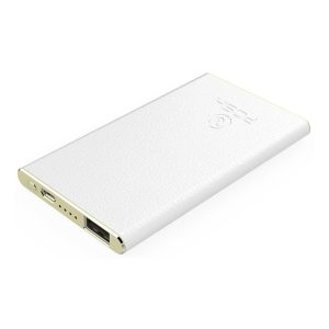 Carregador Portátil Power Bank Premium Bateria 3.000mah Genuíno Unique Posher Branco