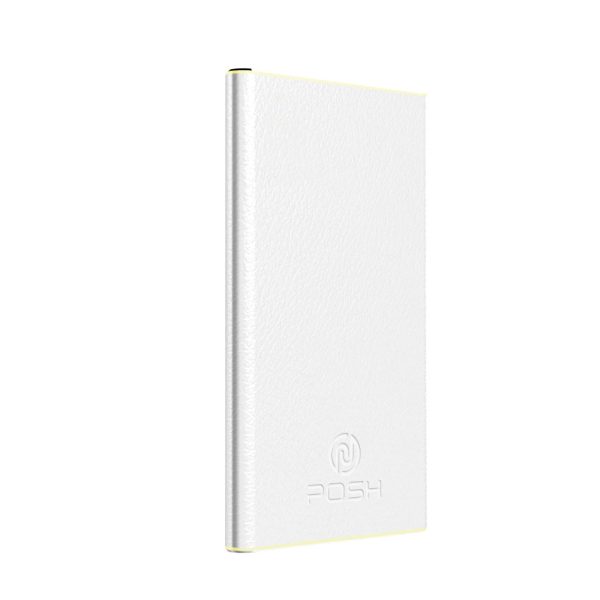 Carregador Portátil Power Bank Premium Bateria 3.000mah Genuíno Unique Posher Branco