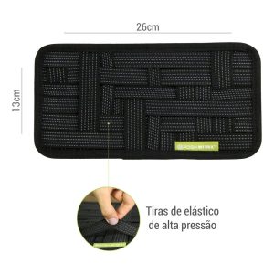 Organizador Metrix Posher Elástico Universal MINI LONG para Transportar Cosméticos, Dispos. Eletrônicos, Informática