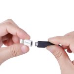 Adaptador Conversor Lightning Micro USB carrega transfere sincroniza dados Posher Preto