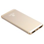 Carregador Portátil Power Bank Metal 5000mah Alloy Duo Posher Pba5s Dourado