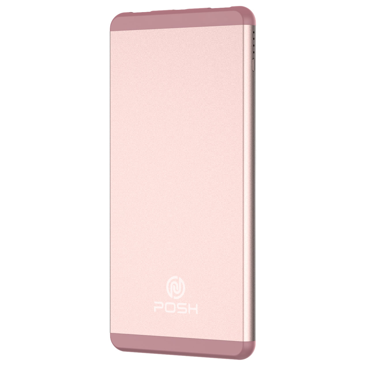 Carregador Portátil Power Bank Metal 5000mah Alloy Duo Posher Pba5s Rose