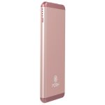 Carregador Portátil Power Bank Metal 5000mah Alloy Duo Posher Pba5s Rose