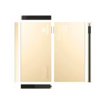 Carregador Portátil PowerBank Metal 5000mah Duo Slim Posher Pbd5s Dourado