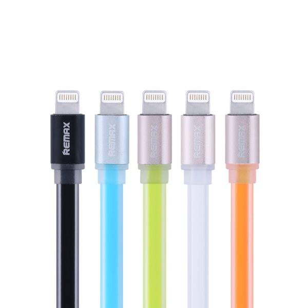 Cabo Flat Posher Lightning para USB 1M Colorful Branco 28_4_0_U