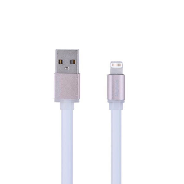 Cabo Flat Posher Lightning para USB 1M Colorful Branco 28_4_0_U