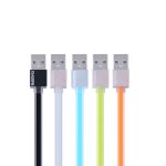 Cabo Flat Posher Micro USB para USB Celular 1M Colorful Branco 38_4_0_U