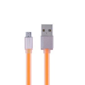 Cabo Flat Posher Micro USB para USB Celular 1M Colorful Laranja 38_16_0_U