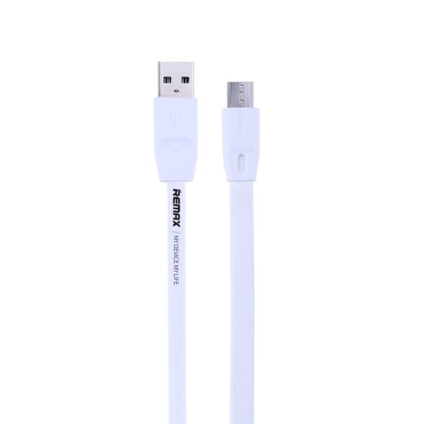 Cabo Flat Posher Micro USB para USB Celular 2M Fullspeed Branco 34_4_0_U