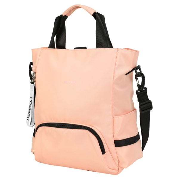 Bolsa Mochila 2 em 1 Antifurto Posher Lily Pink